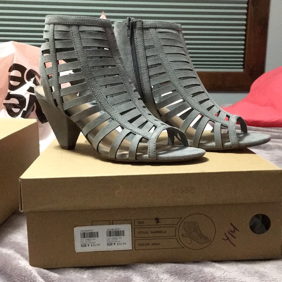 Charlotte Russe Shoes - Gray Caged Heel!